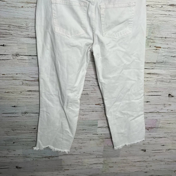 We the free people white size 26 cropped distressed jeans - Picture 6 of 8